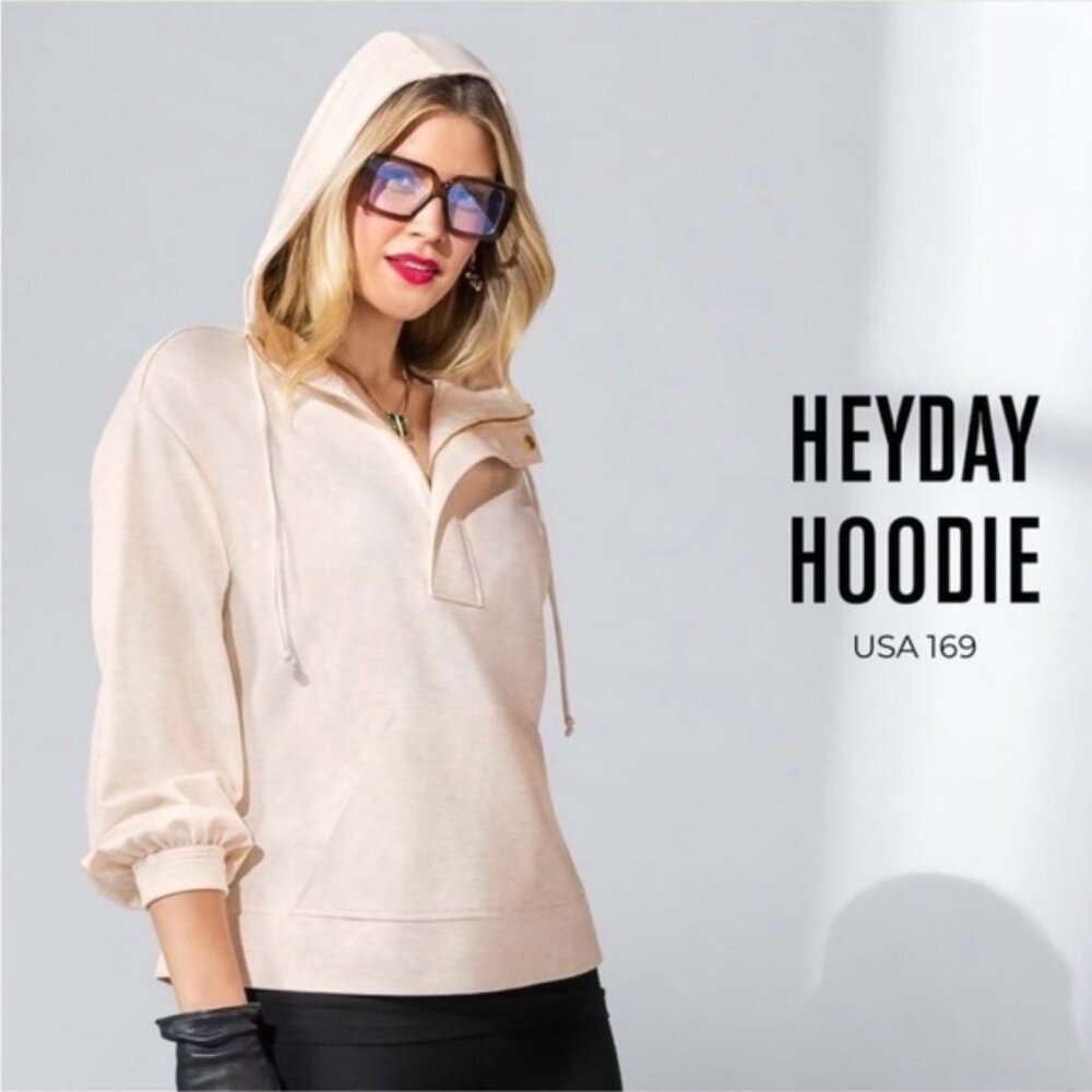 CAbi Heyday Hoodie Oatmeal S NWT